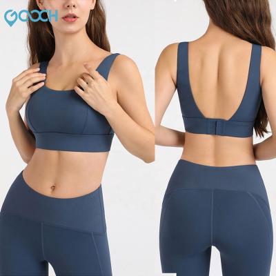 China Wholesale Breathable Gym Yoga Running Bra Tops Ladies Workout Fitness Sports Lift Up Custom Women Sports Bra for sale