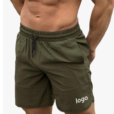 China Custom Anti-Wrinkle Quick Dry Nylon Basics Beach Shorts Plus Size Gym Workout Sweat Waist Men Elastic Running Shorts for sale