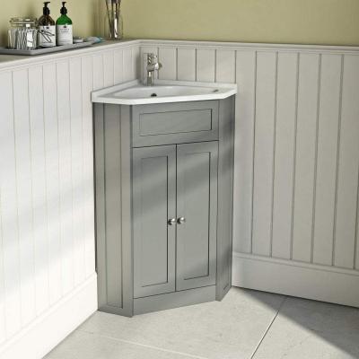 China Chinese Bathroom Vanity Gray Hotel Bathroom Vanity Cabinet Wholesale Modern Traditional Bathroom Vanities for sale