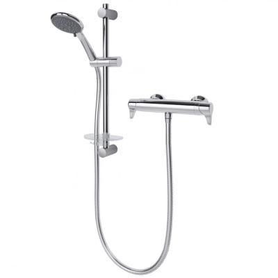 China With High Quality Brass Chrome Plating Bath And Shower Faucets Slide Bar Shower Mixer Taps for sale