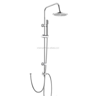 China With Chrome Mixer Exposed Double Diverter Bathroom Bath And Shower Faucets Mixers Hot Cold Shower Set for sale