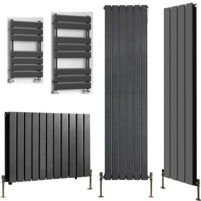 China Heater Anthracite Bathroom Central Heating Double Oval Radiator Panel Column Designer Radiator for sale