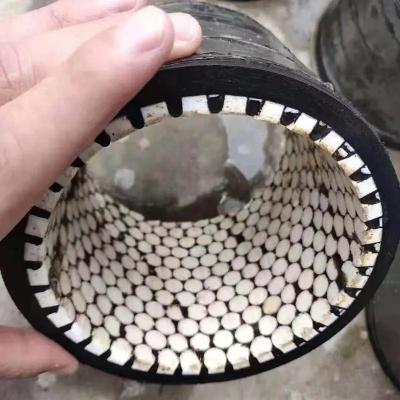 China Flexible Dredging Ceramic Hose Pipe And Bends Rubber Lined for sale