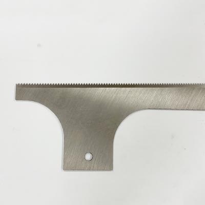 China Building Material Stores Stainless Steel Packing Machine Knife Serrated Blade for sale