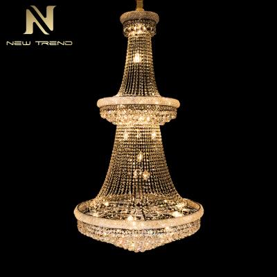 China Luxury Modern Decoration Lighting Custom Made Luxury Hotel Large Lobby Crystal Chandelier for sale