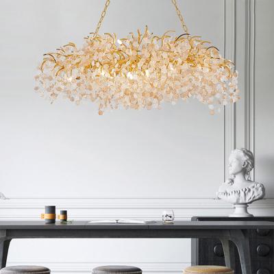 China Modern Contemporary Design Interior Decoration Chandelier G9 Aluminum Modern Glass Lamp for sale