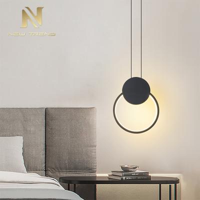 China Wholesale Modern Indoor Home Shop Acrylic Iron Hotel Decoration Lighting Black White LED Chandelier Light for sale