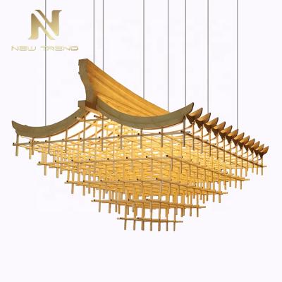 China Chinese style restaurant hotel banquet hall modern custom project design led chandelier lighting for sale