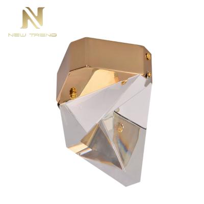 China Surface mounted good beautiful high quality interior decoration triangle crystal led smd ceiling lamp for sale