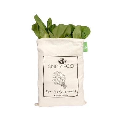 China Eco-Friendly Reusable Organic Rope Handle Rice Vegetable and Fruit Drawstring Cotton Muslin Product Bag for sale