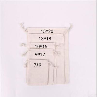 China Custom Organic Rope Handle Cotton Muslin Drawstring Fruit Vegetable Shopping Bags for sale