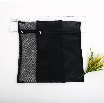 China Custom Hot Zipper Laundry Bag Factory Sale Black Mesh Laundry Bags Socks Bags for sale