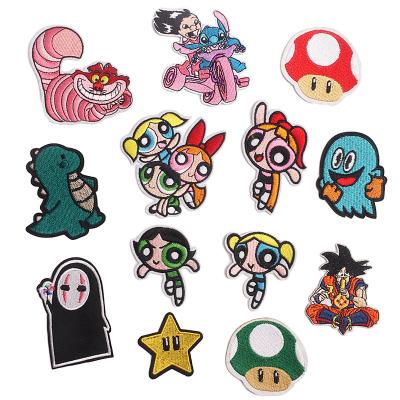 China Custom Handmade Heat Press Badge Embroidery Patch Iron On Patch Applique For Apparel for sale