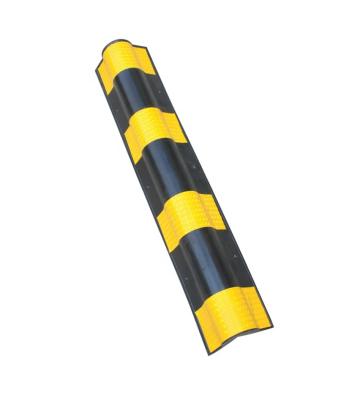 China Modern 800mm Black And Yellow Round Rubber Edge Corner Guards For Garage for sale