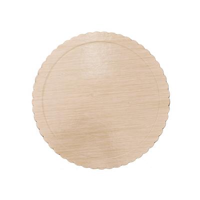 China Waterproof Paper Black/Gold/Silver Round Disc Cake Board for sale