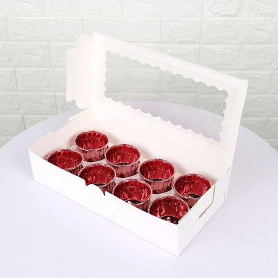 China Wholesale Materials Recycled Cupcake Handle Box Cheap Custom Cake Boxes for sale