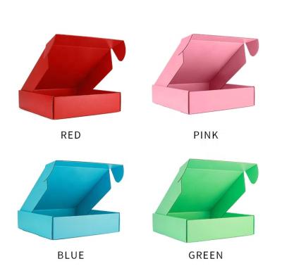 China Recycled Materials Custom Printed Custom E-Commerce Corrugated Paper Boxes Holographic Pink Mailing Packaging Box With Logo for sale