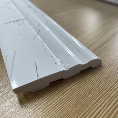 China Modern Architectural PVC SPS Polystyrene Plastic Skirting Skirting Baseboard for sale