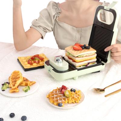 China Greatbond Good Price Waffle Baker Homeuse Electric Mini Waffle Making Machine With Nonstick Cooking Outdoor Design for sale