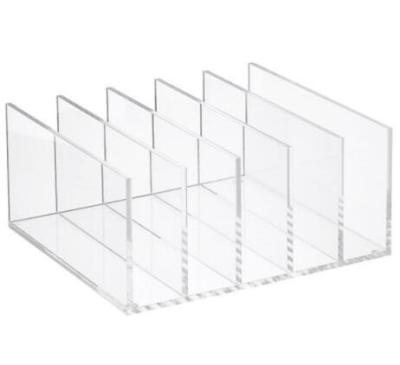 China Plastic Modern Clear Lucite Acrylic Desk Files Organizer for sale