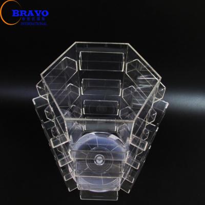 China 24 Pockets Eco - Friendly Rotating Perspex Lucite Business Card Holder Gift Card Display Rack for sale