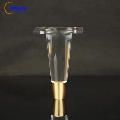 China Ottoman Sofa Chair Legs Sofa Furniture Legs Table Decorative Custom Clear Acrylic for sale