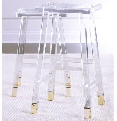 China Custom Modern Clear Acrylic Backless Bar Stool Counter Stools Stools for sale