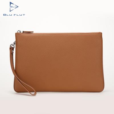 China Custom Genuine Leather Bag Private Label Envelope Clutch Bag Card Holder Genuine Leather Clutch Bag For Men Handmade Envelope Bag Clutch Wallets for sale