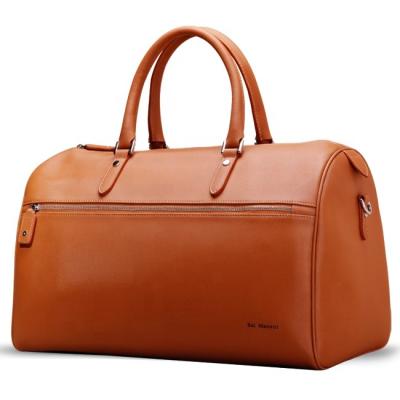 China Normcore/Italian 2020 factory high quality Italian vintage minimalist small MOQ Canton duffle travel bag customized genuine leather Italian from factory true for sale