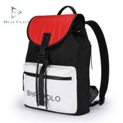 China Blu Flut Waterproof 15 Inch Large Capacity Custom Minimalism OEM Logo Flip Business Travel Bag Unisex Laptop Backpack for sale