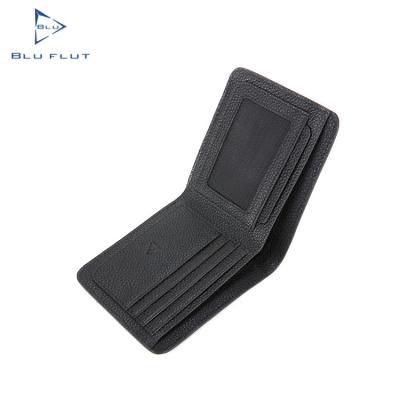 China No Real Vegetable Tanned Fashion Leather Slim Minimalist Purse Price Wallets RFID Leather Soft Cowhide Blocking Wallets For Men for sale