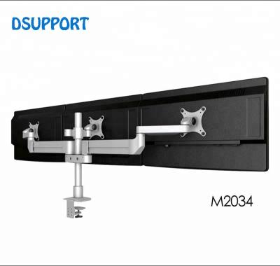 China Full Aluminum Triple Full Monitor Stand Holder Mount Monitor Movement Loading 8kgs for sale