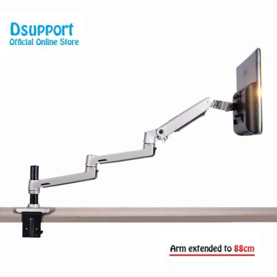 China Monitor Desk Stand Arm 10-32 Inch LED LCD Monitor Free Lift Stand Long Lengthen Monitor Mount Bracket for sale