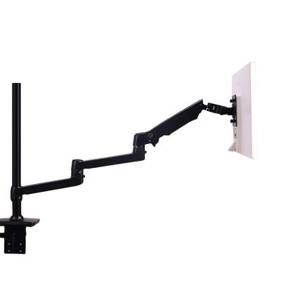 China Long Monitor Desk Mount Arm 10-32 Inch LED LCD Monitor Stand Extend Arm Monitor Stand for sale