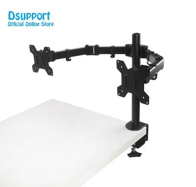 China Full Arm Monitor Dual Motion 360 Degree MS02 Monitor Stand Double Bracket Desk Mount 10