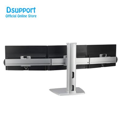 China 24-32 Inch Aluminum Alloy 24-32 Inch Triple Monitor Desk Stand Desktop Monitor Arm Motion Full Height Adjusting Max Loading 8 Kg CL301 for sale