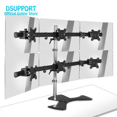 China 6 Screen Monitor Stand Full Motion 15