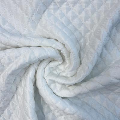 China Breathable Functional Cooling Knitted Jacquard Mattress Fabric Bedding Blanket for sale