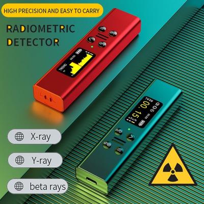 China NEW High Precision 2023 Aluminum Alloy 2023 Aluminum Alloy Radioactive Nuclear Radiation Detector Ray Beta Gamma Detector Geiger Counter X/Y Dosimeter for sale