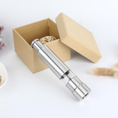 China Amazon Sustainable Metal Mini Manual Stainless Steel Salt Pepper Mill Grinder Pepper Mills for sale