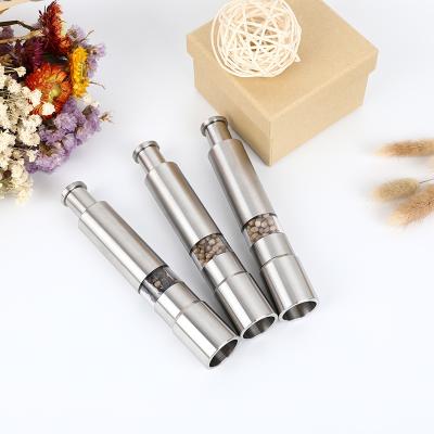 China Sustainable Manual Stainless Steel Salt and Pepper Mill Grinder for sale