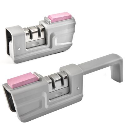 China Newest mult-function high quality disposable folding 4 IN 1 knife sharpener for sale