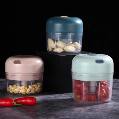 China Hotel Mini Electric Garlic Food Chopper Powerful Cordless Electric Vegetable Chopper for sale