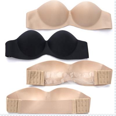 China New Arrival Color Antibacterial Seamless Silicone One Piece Backless Strapless Bra for sale