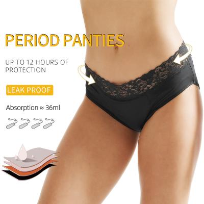 China Menstrual Period Antibacterial Powerful Absorbent Underwear For Women Low Rise Ladies Nylon Postpartum Panties Leak Proof for sale