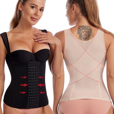 China Hot Selling Viable Slimming Underwear Vests Body Shapers Waist Trainer Corset Belt Modeling Slim Body Shaper Shapewear Top for sale