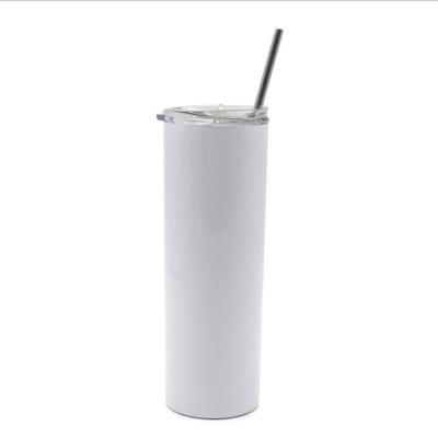 China Sustainable Sublimation Stainless Steel Straight Lean Wall Vacuum Double Insulation 15oz Tumbler for sale