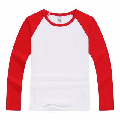 China High Quality Sublimation Modal T-shirt Breathable Personalized Long Sleeve Raglan Sleeve For Kids for sale