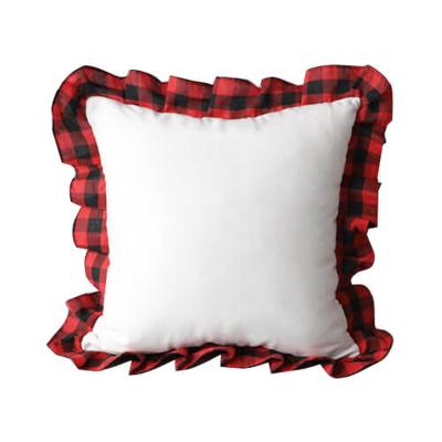 China Sublimation Buffalo Check Plaid Inflatable Tile Covers 16 x 16 Sofa Home Xmas Day Party Decor for sale