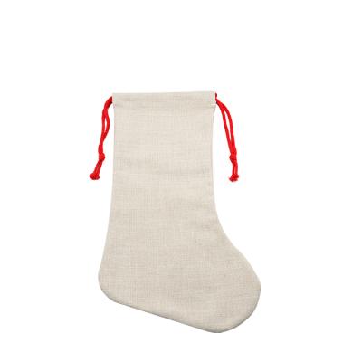 China Wholesale Custom Sublimation Christmas Canvas Stocking for sale